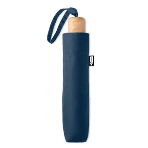 21 inch RPET foldable umbrella Blue