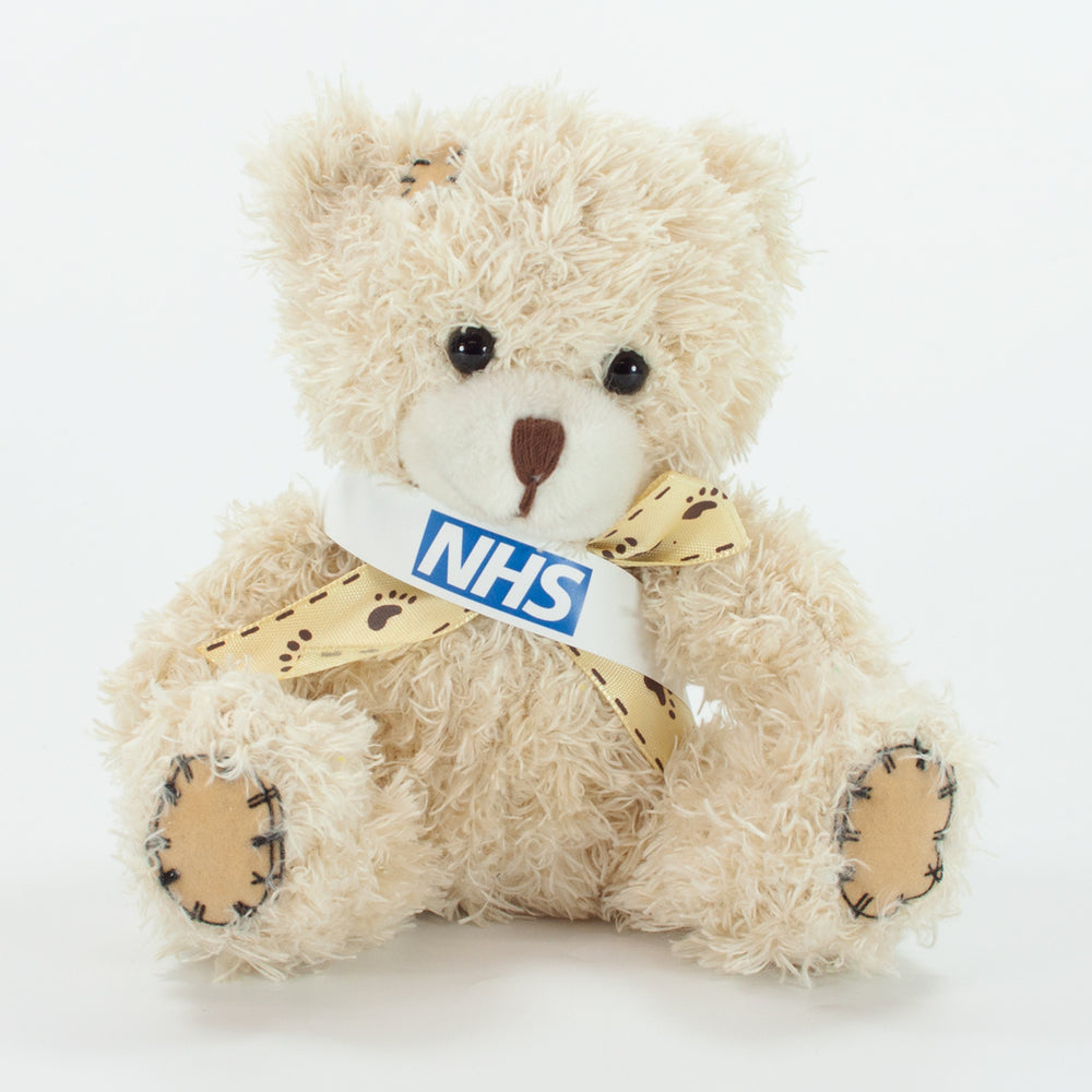 Sash Bear I 12cm Paw Bear, Cappuccino