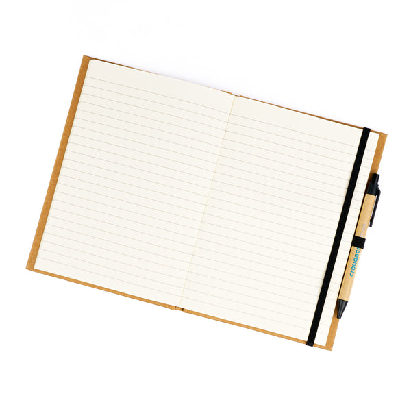 A5 Eco Notebook & Hale Card Pen Set Black