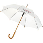 Branded Kyle 23" auto open umbrella wooden shaft and handle