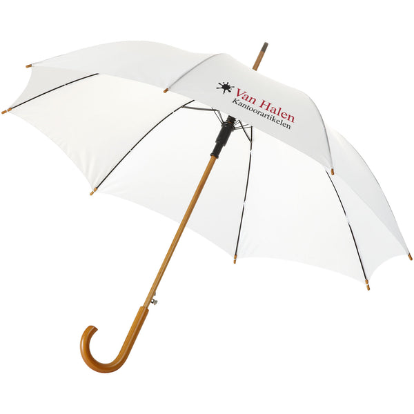 Branded Kyle 23" auto open umbrella wooden shaft and handle