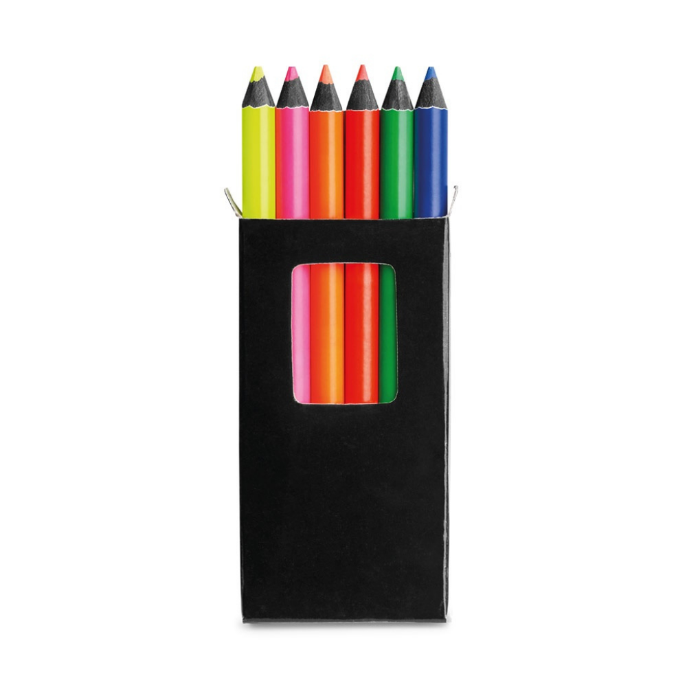 Memling Set of 6 Colouring Pencils Black