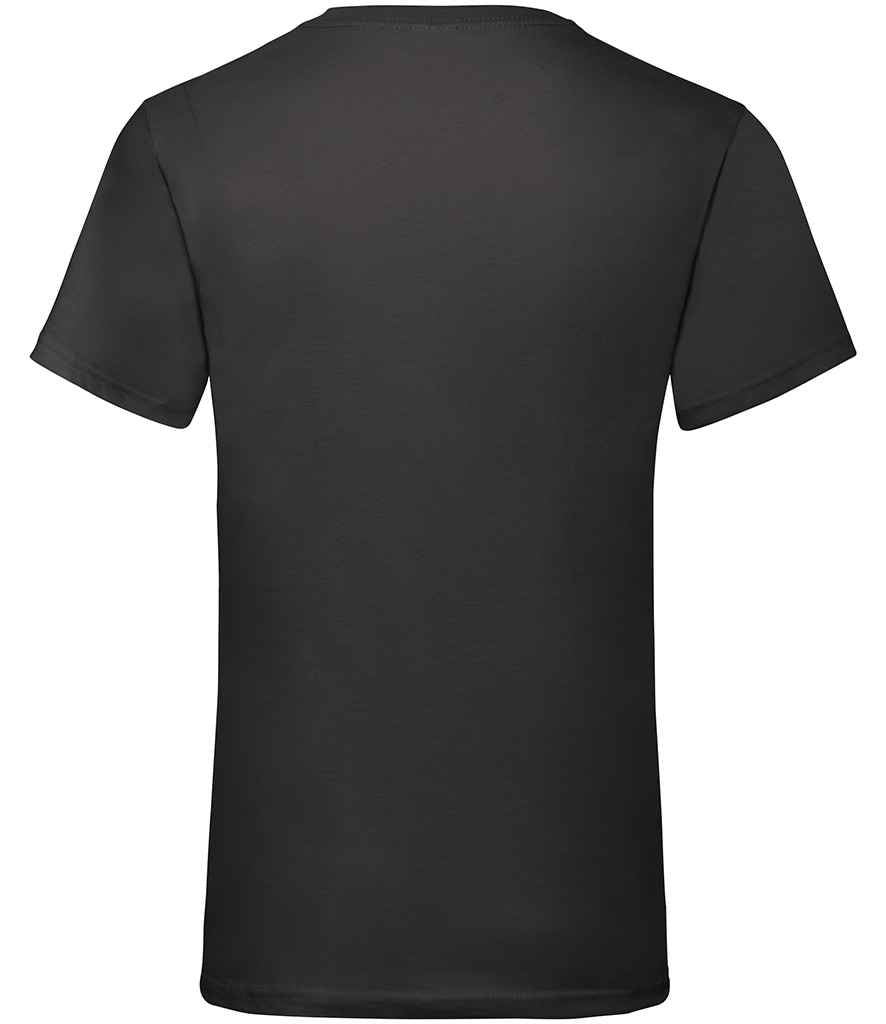 Fruit of the Loom V Neck Value T-Shirt Black