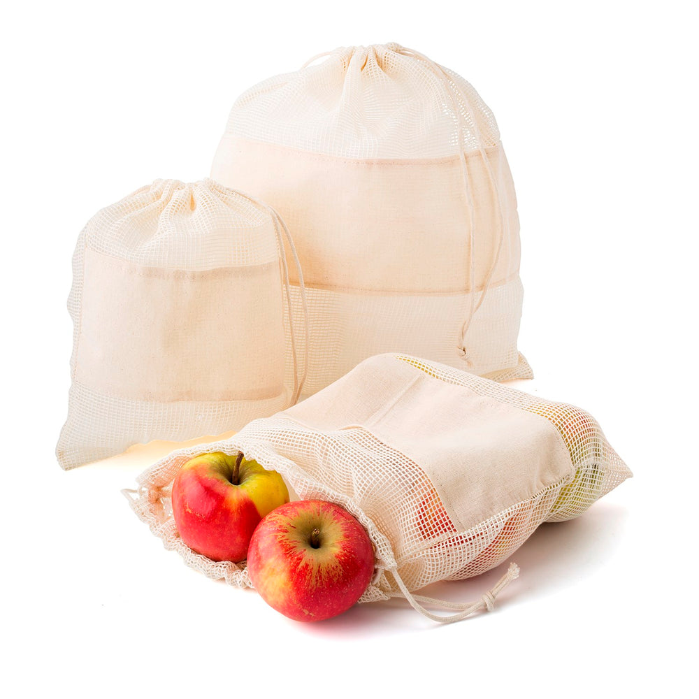 Branded Mincarlo Natural cotton mesh bags