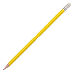 Branded Recycled Plastic Pencil sharpened rubber tipped