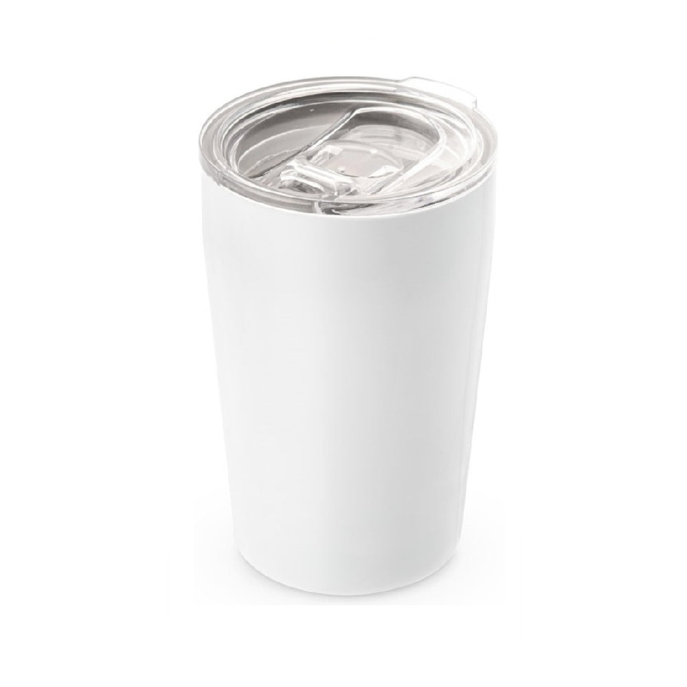 SLIDER. Stainless steel travel cup 380 mL