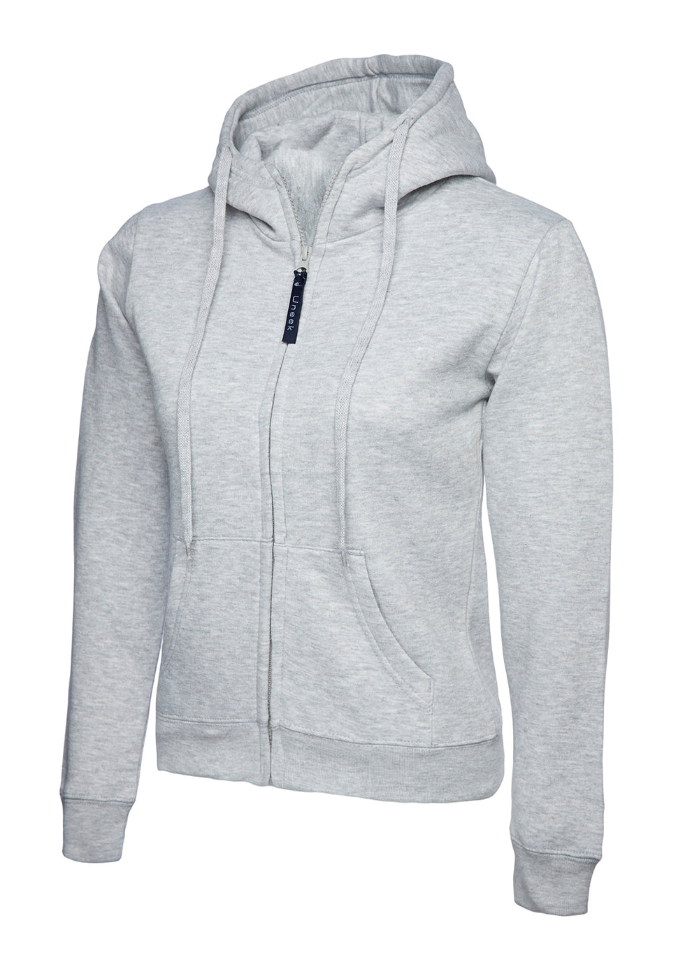 Branded Ladies Classic Full Zip Hooded Sweatshirt