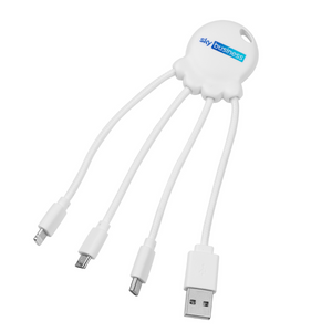 Branded Xoopar Eco Octopus Cable | Eco-Friendly Multi Charging Cable