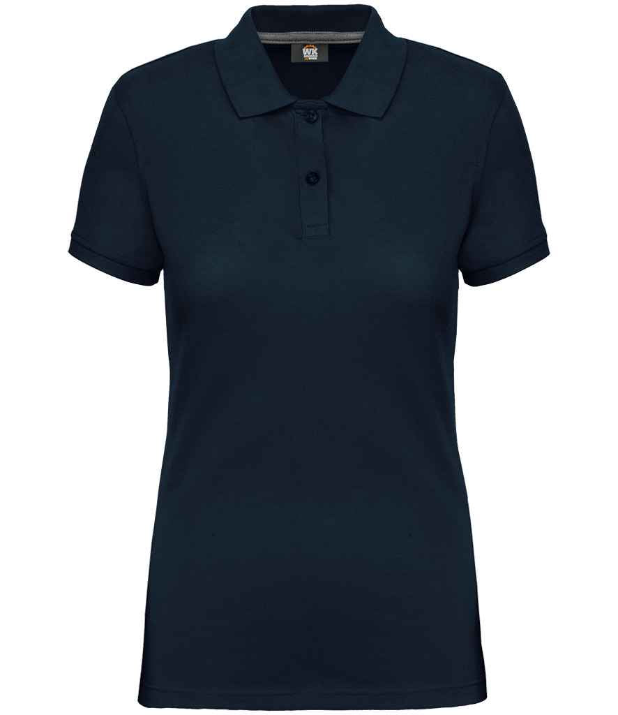 WK Designed to Work Ladies Anti-Bacterial Piqué Polo Shirt Navy