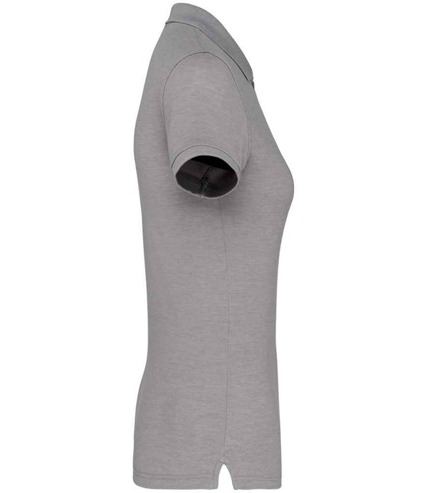 WK Designed to Work Ladies Anti-Bacterial Piqué Polo Shirt Oxford Grey