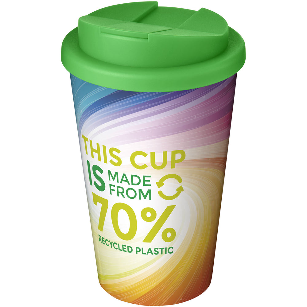 Branded Brite-Americano® Eco 350 ml spill-proof insulated tumbler
