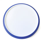 Disk Coaster Round White plastic coaster with trim