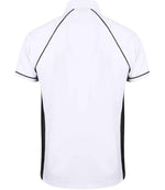 Finden + Hales Performance Piped Polo Shirt White/Black/Black