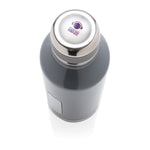 Branded Leak proof vacuum bottle with logo plate