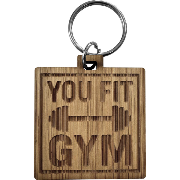 The Terren - Bamboo keyring (Square)