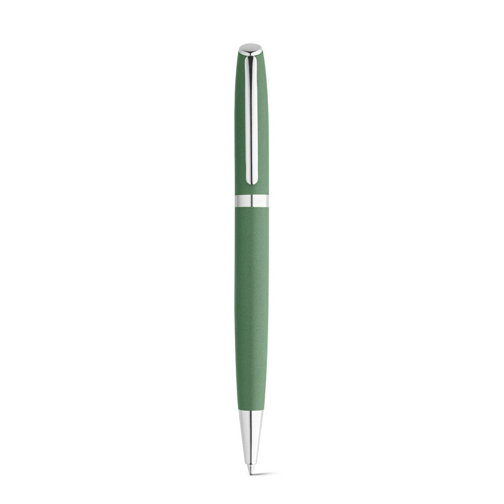 RE-LANDO-SET. Roller and ball pen set with 100% recycled aluminium body