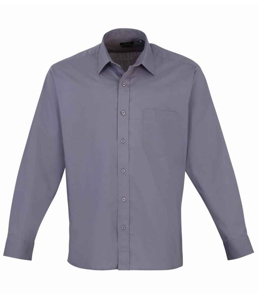 Premier Long Sleeve Poplin Shirt Steel