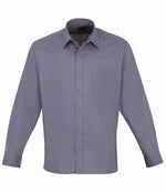 Premier Long Sleeve Poplin Shirt Steel