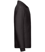 Fruit of the Loom Kids Long Sleeve Poly/Cotton Piqué Polo Shirt Black