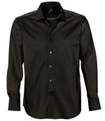 SOL'S Brighton Long Sleeve Fitted Shirt Black