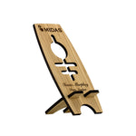 Curved Sided Bamboo Phone Stand