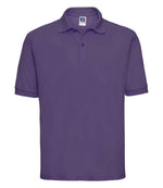 Russell Poly/Cotton Piqué Polo Shirt Purple