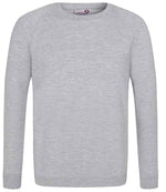 AWDis Academy Kids Raglan Sweatshirt Grey