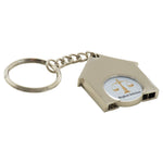 House Shaped Trolley Coin Keyring (Full Colour Print)