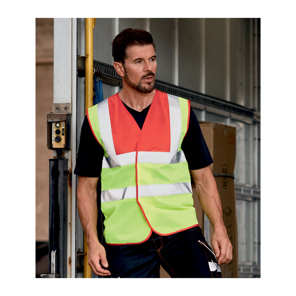 Yoko Hi-Vis Two Band and Braces Waistcoat