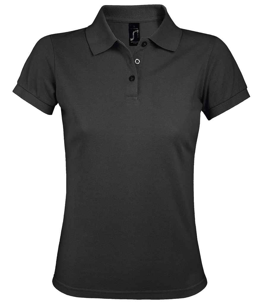 SOL'S Ladies Prime Poly/Cotton Piqué Polo Shirt Dark Grey
