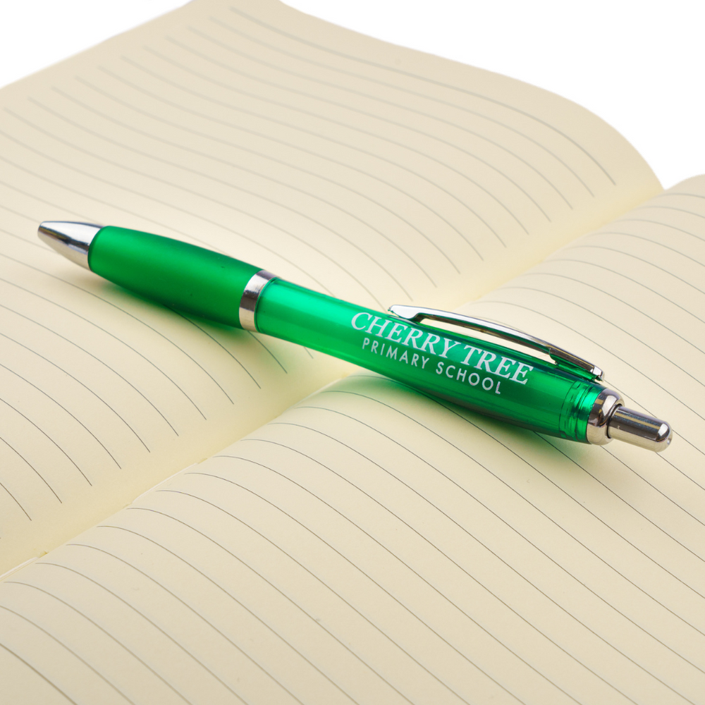 Promotional Curvy Ball Pens | Branded Budget Curvy Pens | Totally Branded