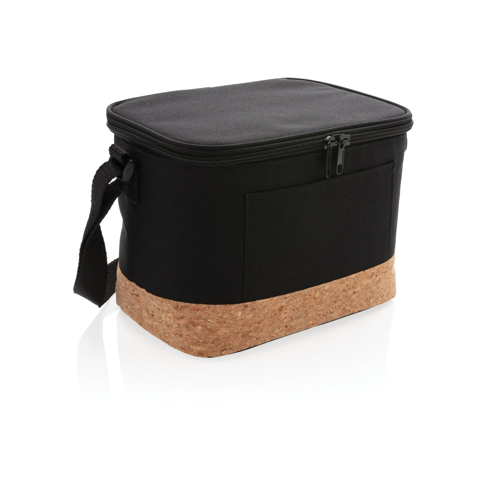 Branded Two tone cooler bag with cork detail