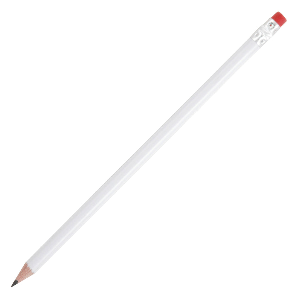 Branded HB PENCIL sharpened with rubber tipped