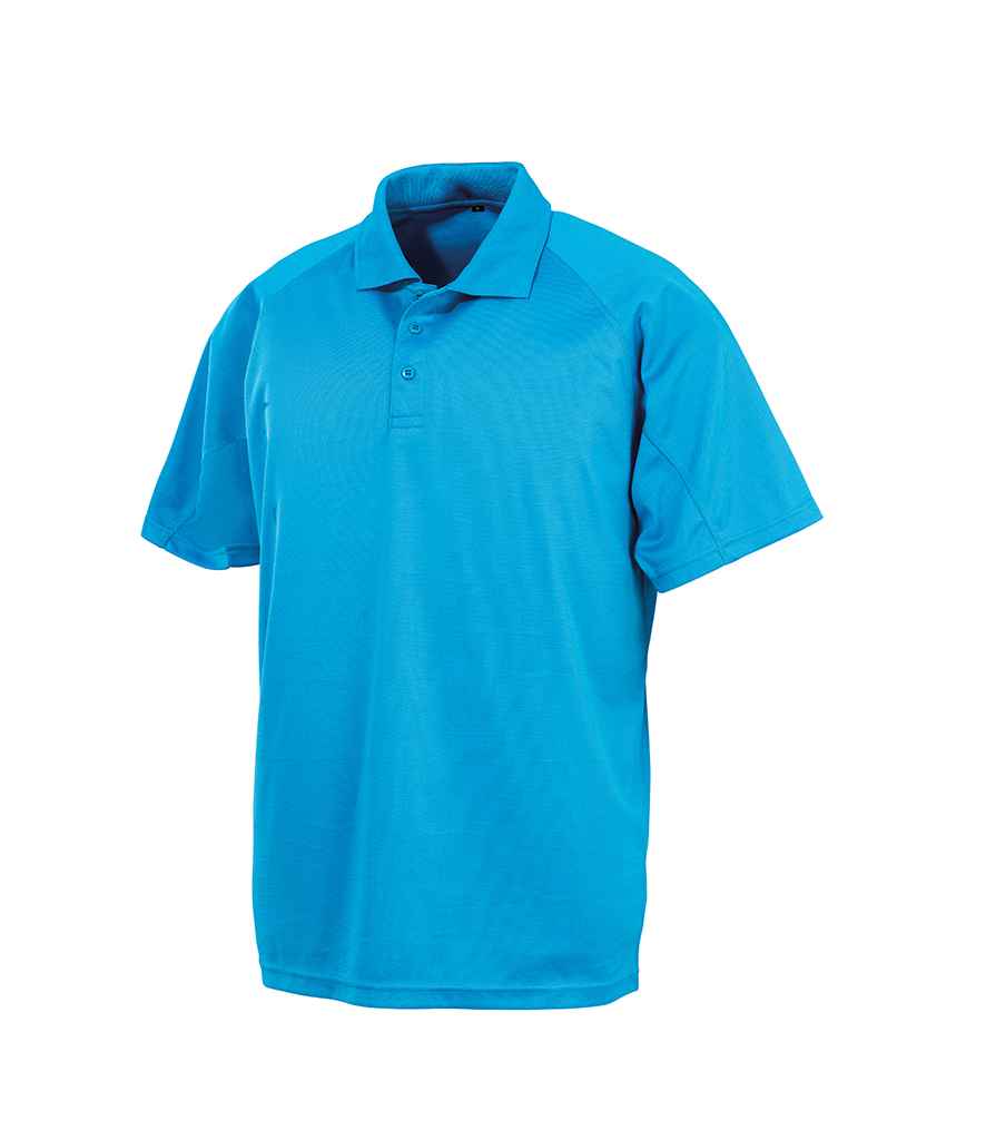 Spiro Impact Performance Aircool Polo Shirt Ocean Blue