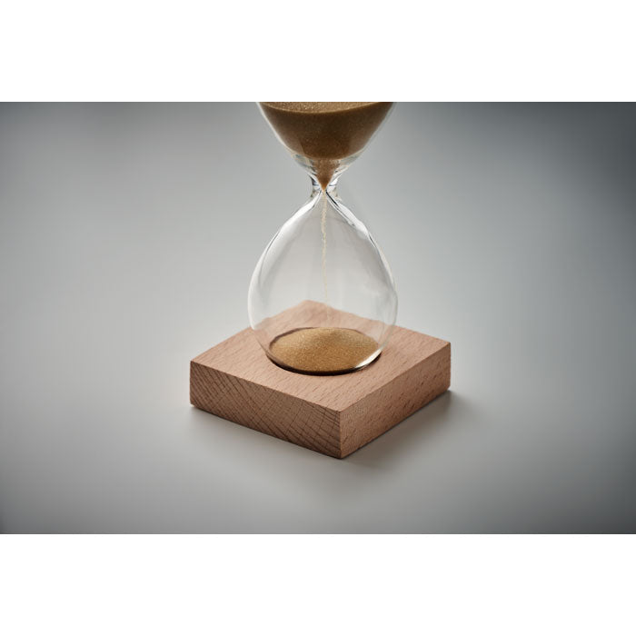 Branded 5 minute sand hourglass