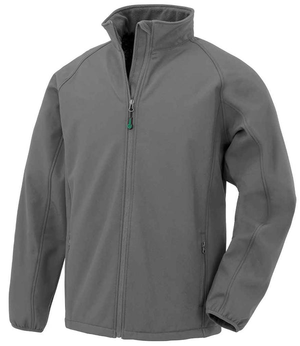 Result Genuine Recycled Printable Soft Shell Jacket Workguard Grey