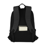 Branded Joey 15.6" GRS recycled canvas anti-theft laptop backpack 18L