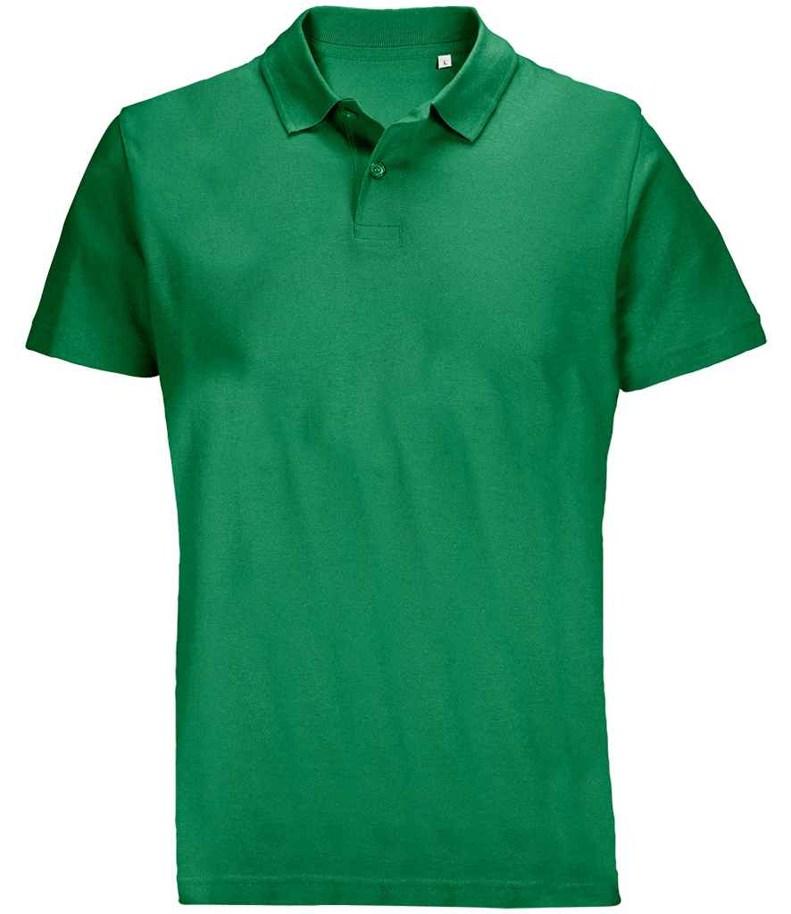 SOL'S Unisex Pulse Twin Piqué Polo Shirt Kelly Green