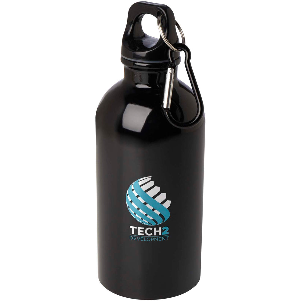 Oregon 400 ml RCS certified single wall stainless steel water bottle with carabiner