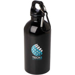 Oregon 400 ml RCS certified single wall stainless steel water bottle with carabiner