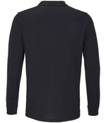 SOL'S Unisex Planet Long Sleeve Piqué Polo Shirt Black