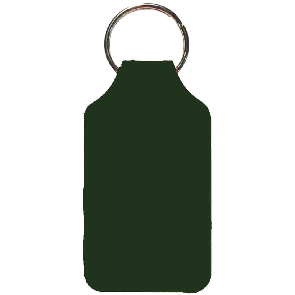 Recycled Imitation Leather Key Fob - Square Shape