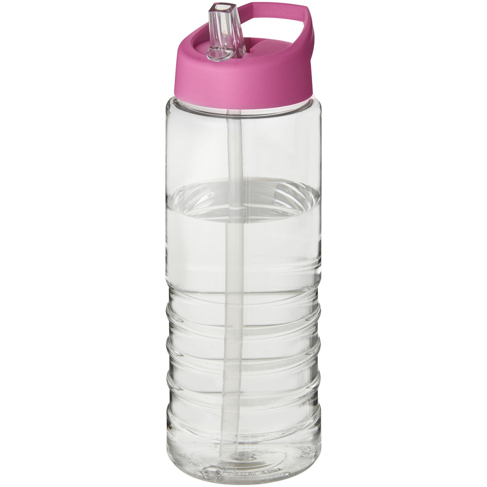 Branded H2O Active® Treble 750 ml spout lid sport bottle