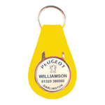 Pear Shaped Keyfob with Dome