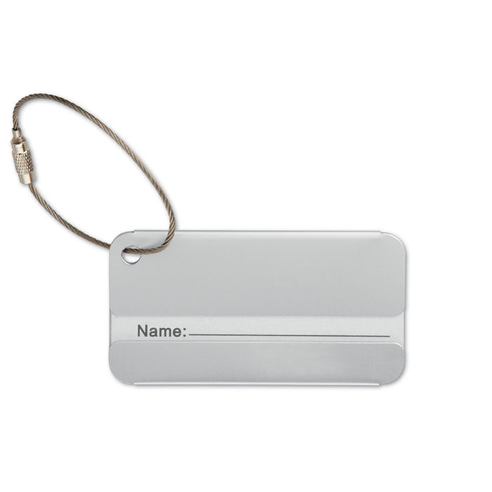 Branded Aluminium luggage tag