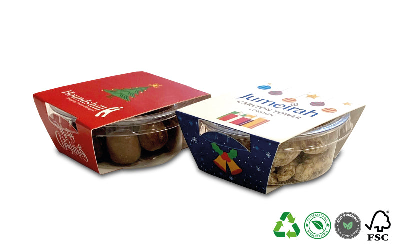 Small Festive Eco Tub with Chocolate Baubles