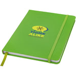Spectrum A5 hard cover notebook Lime