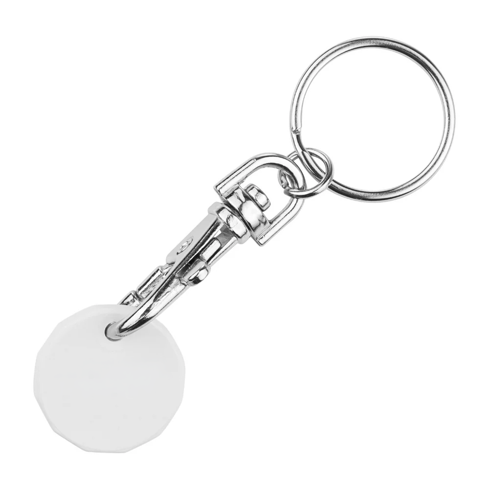 Recycled Plastic Trolley Coin Keyring