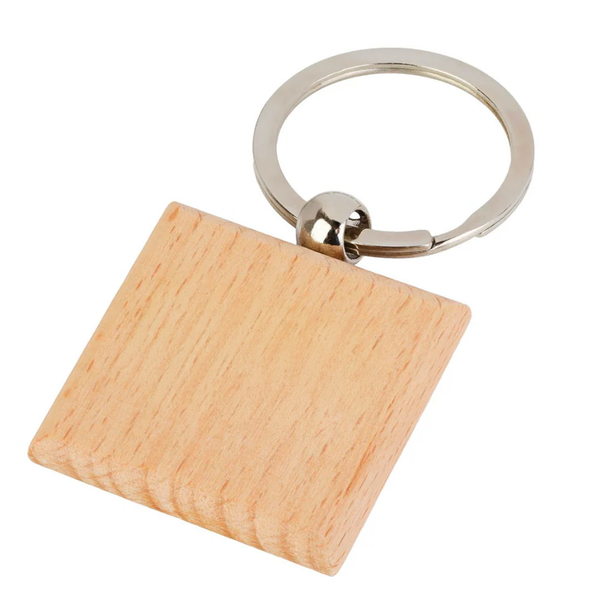 Branded Woodbridge Keyring - Square