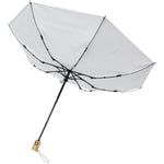 Branded Bo 21" foldable auto open/close recycled PET umbrella